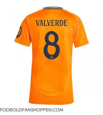 Real Madrid Federico Valverde #8 Udebanetrøje Dame 2024-25 Kortærmet